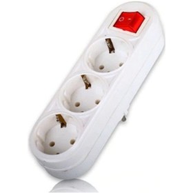 Resim Fetih 3'lü Lale Anahtarlı Topraklı Fişli Priz 