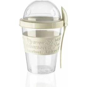 Resim Take'n Go Yoğurt Kabı 600 Ml, Beyaz ve Gri, Pratik ve Şık Tasarım 