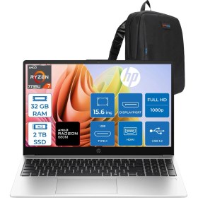 Resim Hp 255R G10 Amd Ryzen™ 7 7735U 32GB Ddr5 2tb SSD 15.6" AMD Radeon Grafik Fhd (1920 x 1080), Ips, 300NIT Freedos Taşınabilir Bilgisayar D30M1ETF14+ZETTAÇANTA 