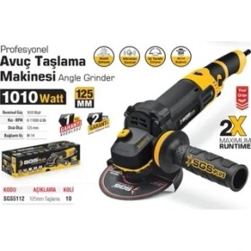 Resim SGS5112 Avuç Taşama 125MM 1010W 
