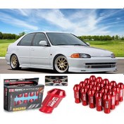 Resim Honda Civic 1992-1995 Bijon Takımı Kırmızı 20 Adet D1 Spec 
