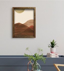 Resim Bk Gift Otel Odası Konseptli Doğal Masif Ahşap Çerçeveli Tablo 45 (551119971) 