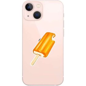 Resim Trihed Apple Iphone 14 Plus Uyumlu Şeffaf Telefon Kılıfı - Dondurma 