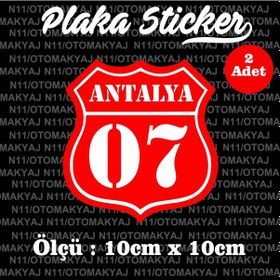 Resim 07 Antalya İl Şehir Plaka Sticker Futbol Spor Kulüb 
