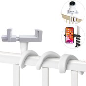Resim Kolay Kurulum Esnek Kamera Montajı - Silikon Tutma, Magnezyum Alüminyum Alaşımlı Klipsli, 41.99cm - Genç Monitörler & İç Mekan Kameraları İçin Mükemmel, Birden Fazla Modelle Uyumlu, Bükülebilir, Deliksiz, Güvenlik Kamerası Tutucu, ZYsecurity 