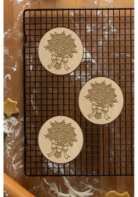 Resim Evlilik Çiçeği Kurabiye Kalıbı, Hamur Şekillendirici, Bisküvi Kalıbı, Kolay Kesim Ucu Beyaz 