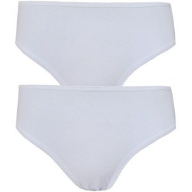 Resim 2li Kadın Orta Yüksek Bel Slip İnce Lastik Pamuklu Ekonomik 