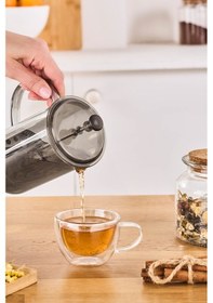 Resim Karaca Alina French Press Gri 600 Ml Gri 