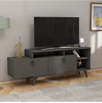 Tv Sehpası Yaprak Antrasit 150 Cm