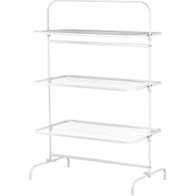 Resim IKEA Mulig Çamaşır Kurutma Askılığı Beyaz, 99x58x152 Cm 