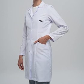 Resim KLASİK Yaka ORTA Boy KADIN Beyaz Önlük (Doktor Önlüğü, Öğretmen Önlüğü)… 