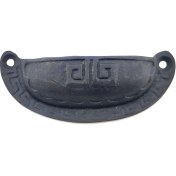 Resim Antika Tarz Dekoratif Pirinç Çizgili Tas Mobilya Kulbu - 37X90 Mm, Oksit - Lisinya 