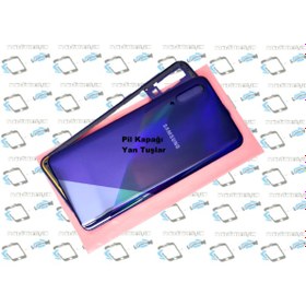 Resim Samsung Galaxy A30S A307 kasa Arka Pil Batarya Kapağı MAVİ 