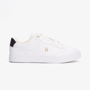 Resim Tommy Hilfiger Essential Chic Court Rwb Kadın Beyaz Sneaker Fw0fw08579 Beyaz 