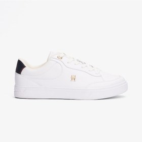 Resim Tommy Hilfiger Essential Chic Court Rwb Kadın Beyaz Sneaker Fw0fw08579 Beyaz 