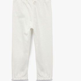 Resim Kız Bebek Pamuklu Beli Lastikli Basic Şardonlu Jogger Eşofman Altı 