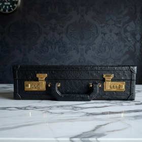 Resim Bond Saat Kutusu 15'li Devekuşu Derisi 
