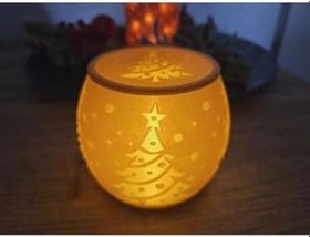 Resim TSC Feng Shui Ev Enerjisi Dekoru Mini Led Mumluk 13CM 
