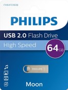 Resim Philips Usb 2.0 64gb Moon Klasik Gümüş Flash Bellek 
