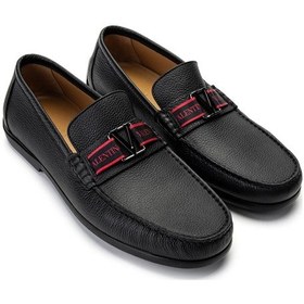 Resim Valentino Valentıno Erkek Hakiki Deri Siyah Loafer Ayakkabı 667 2088 Erk Ayk Y23 Black Siyah 