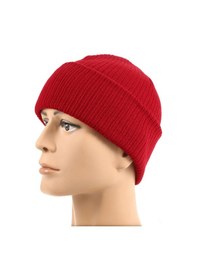 Resim Folinda Kış Bisiklet Sporunun Isınması İçin Uyumlu Ayarlanabilir Kulaklı Pamuklu Bonnet - Kırmızı Kırmızı 