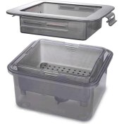 Resim Galaxxy Tofu Presi Tofu Süzgeci 3 Katmanlı Tofu Presi Dahili Drenaj Suyu Çıkarma Aracı Bulaşık Makinesinde Yıkanabilir Mutfak Pişirme Aracı (Yurt Dışından) 