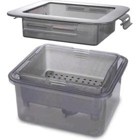 Resim Galaxxy Tofu Presi Tofu Süzgeci 3 Katmanlı Tofu Presi Dahili Drenaj Suyu Çıkarma Aracı Bulaşık Makinesinde Yıkanabilir Mutfak Pişirme Aracı (Yurt Dışından) 