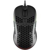 Resim SMX-R85 GENTLE 6400dpi Siyah RGB Ledli Süper Hafif Makrolu Gaming Oyuncu Mouse 