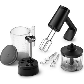 Resim 5000 Serisi Güçlü El Mikser Seti 500W, El Aparatı, Doğrayıcı Aparatı, Ölçekli Akıllı Saklama Kabı, 5 Hız Ayarı ve Turbo, HR3781/20 