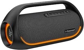 Resim Tronsmart Bang 60W Taşınabilir Hoparlör - IPX6 LED Işıklı Su Geçirmez Kablosuz Hoparlör, Güçlü Bas, Powerbank, 24 Saat Çalma Süresi, TF Kartı, AUX, EQ, Parti Ev için APP 