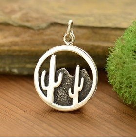 Resim design albatros jewelry Kaktüs Kolye Gümüş 
