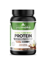 Resim Yeşilmarka Doğal Whey Protein Tozu – Çikolata / Vanilya 748 Gr 