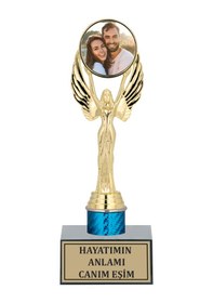 Resim Odak Kupa - Hediyelik Ürünler - Hdy-017 - 24 Cm Altın - Beyaz 