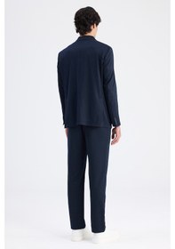 Resim D's Damat Ds Damat Comfort Fit Lacivert Çizgili Takim Elbise 6hc05s210604m 101 
