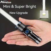 Resim Alonefire Mini & Süper Parlak LED El Feneri - Taşınabilir, Şarj Edilebilir USB Meşalesi, 800 Lümen, 80m Menzil, Alüminyum Alaşım Gövde, Yüksek Güçlü LED, Spot Işın, 5 Ayarlanabilir Mod, Açık Hava, Ev ve İş Kullanımı İçin İdeal, Açık Hava İş Işığı|Kompakt El Feneri|Ayarlanabilir Işın 
