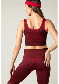 Resim Maraton Active Slimfit Kadın Bisiklet Yaka Kolsuz Spor Siyah Bra 813055-Siyah 