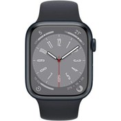 Resim Apple Watch Seri 8 GPS 45 mm Midnight Aluminium - Alüminyum Gece Yarısı Siyahı 