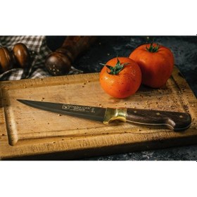 Resim Cumhur Çelik 61012, Sivri Kemiksiz Sıyırma Bıçağı, Kurban Bıçak, Yek Pare Ahşap 