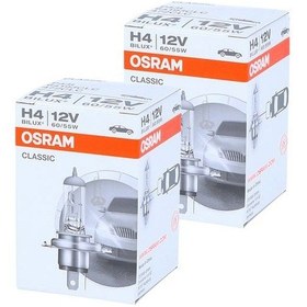Resim H4 Osram Far Ampulü 2 Adet H4 12V 55W 64193Clc 