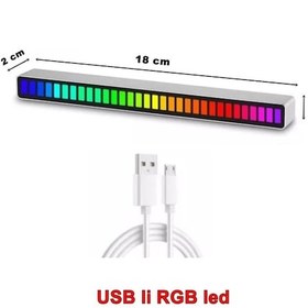 Resim Sese Duyarlı Torpido Üstü Usb Şarjlı Disko Ledi 7 Renk 