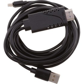 Resim HDMI Tv USB Kablosu Video Adaptörü Dongle Tel iPhone 5 6 7 8 Artı x Siyah 