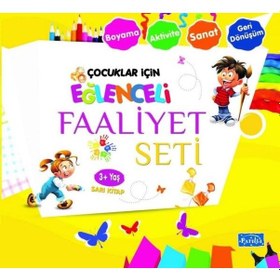 Resim Çocuklar İçin Eğlenceli Faaliyet Seti Sarı Kitap 3 Yaş Üzeri- Parıltı Yayınları 