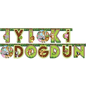 Resim Balonevi Lisanslı Safari Temalı İyi Ki Doğdun Banner 