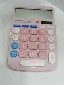 Resim Pembe Hesap Makinası 12 Karakterli Diğer 