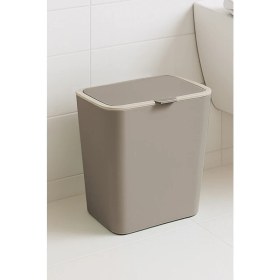 Resim Primanova Flip Banyo Mutfak Tezgah Üstü Çöp Kovası - Kum Beji 