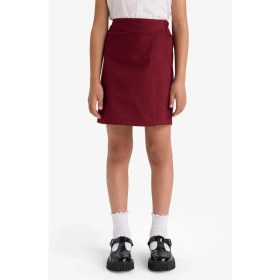 Resim DeFacto Okul Beli Lastikli Gabardin Şort Etek Kız Çocuk F1434A825AU 