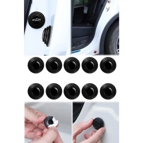 Resim Araba Gürültü ve Kapı Sesi Önleyici 10 Adet Kaput Bagaj Conta Ses Yalıtım Darbe Emici Ped Izolasyon 