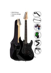 Resim Torres Guson Std-20bk Siyah Dsp Elektro Gitar Hss Tremolo Distortion Efektli - 8697014034052 