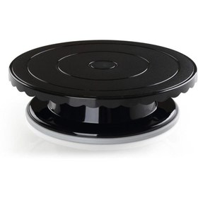 Resim İkram Dünyası Döner Pasta Standı Siyah 27 cm 