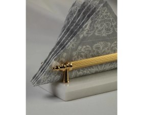 Resim Meralp Tasarım Altın Mermer Peçetelik 